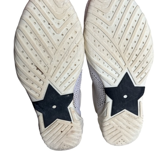 Dior White Knit Fabric D-Fence Slip On Sneakers Bumblebee Embroidery Size 37 - Picture 5 of 7